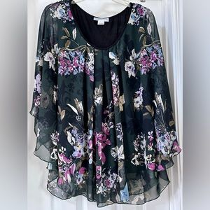 Janette Plus Floral Blouse